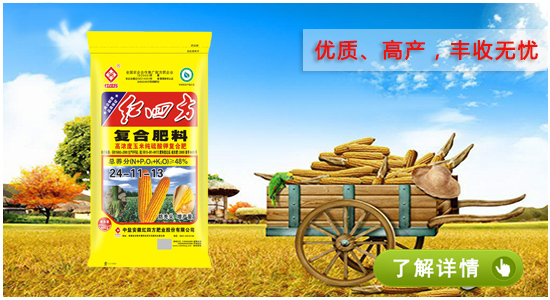 红四方硫酸钾玉米专用复合肥48%(24-11-13)